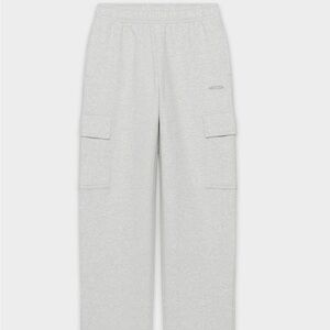 Aritzia Light Gray Boot Cut Cargo Pants